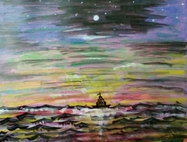 colored sky by Raja Hussain